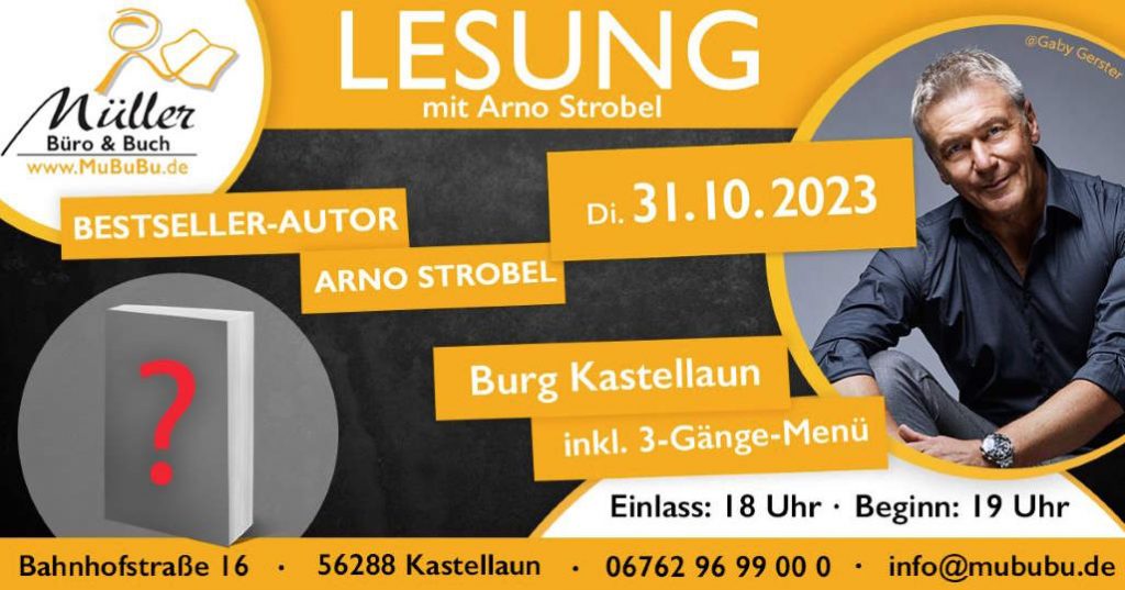 Arno Strobel Lesung am 31.10.2023 Buchhandlung Müller Kastellaun